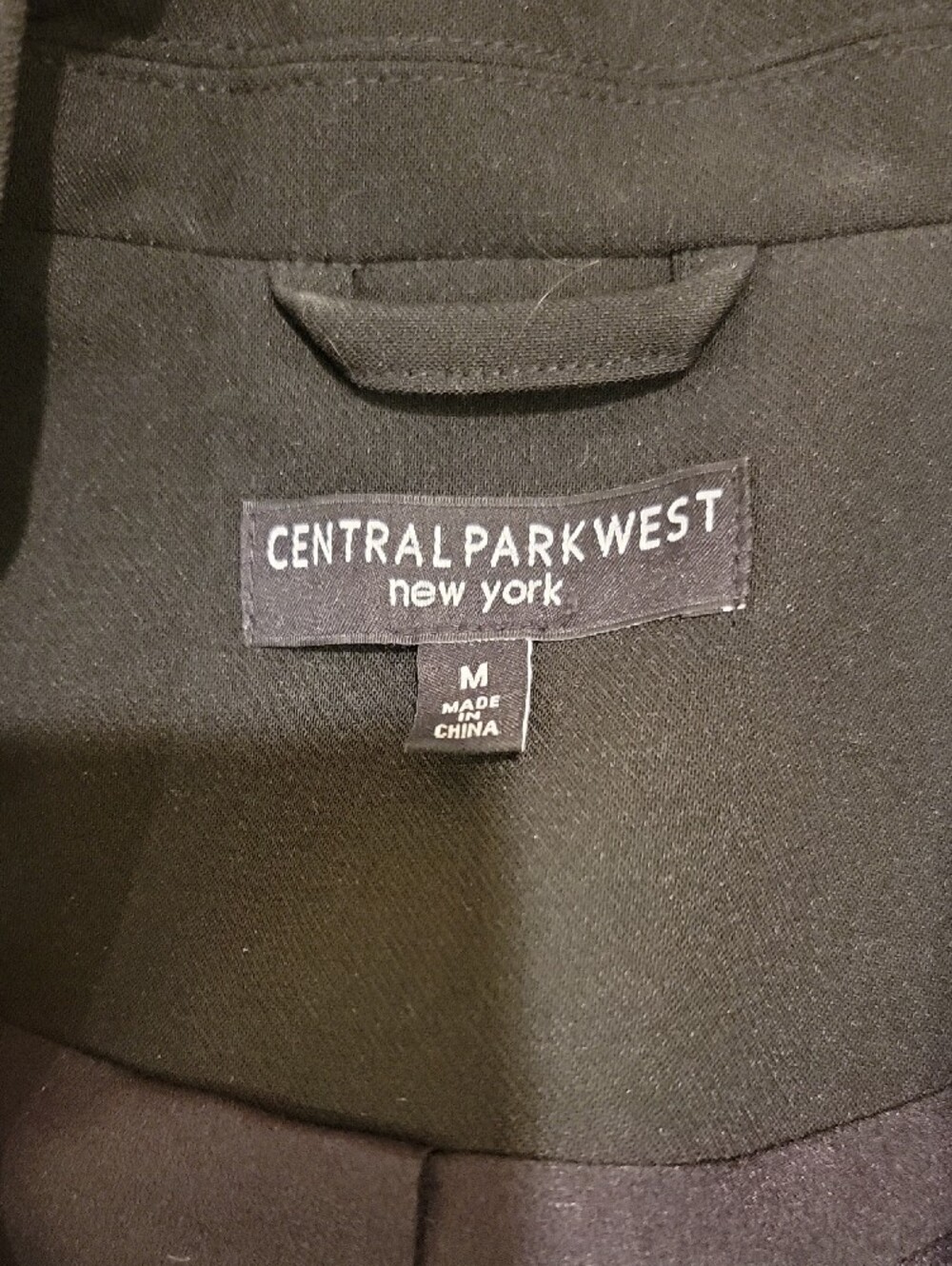 Central Park West Black Two-Piece Pantsuit with Cream and Tan Stripes - Picture 10 of 17